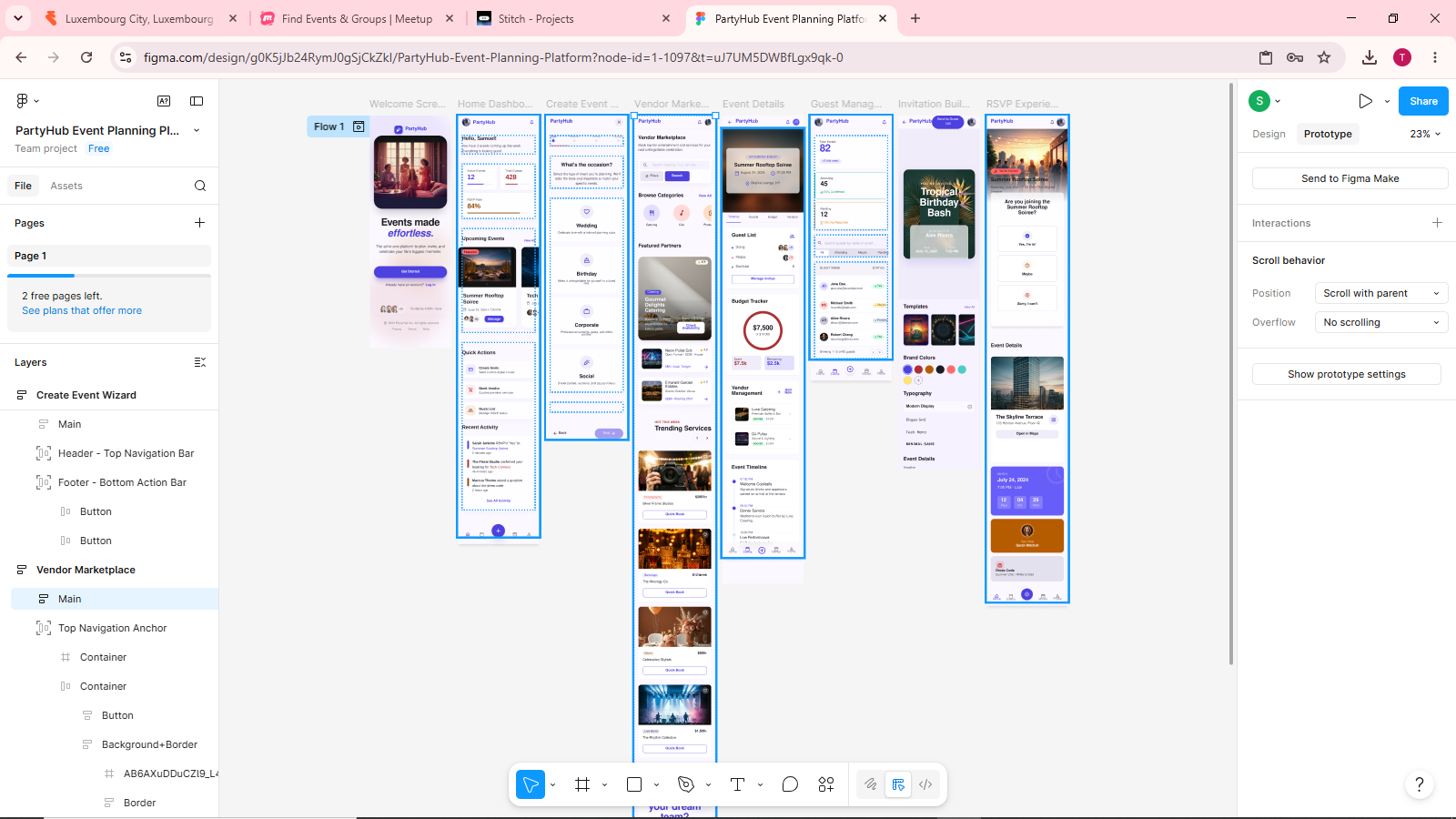 UI/UX Design Project — mobile app interface