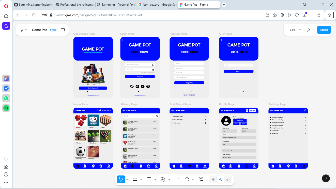 UI/UX Design Project — mobile app interface